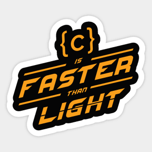 C is faster Sticker